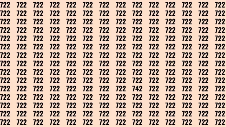 Observation Find it Out: If you have Sharp Eyes Find the number 742 in 10 Secs
