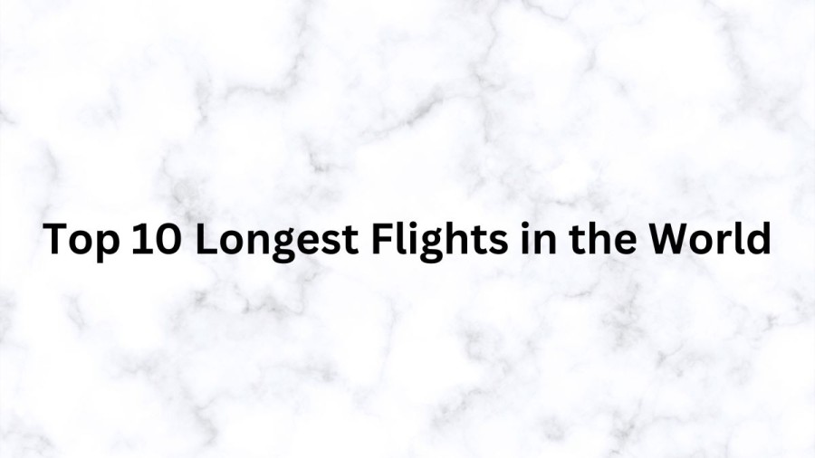 Longest Flights in the World 2023 - Top 10 Non-Stop Flights