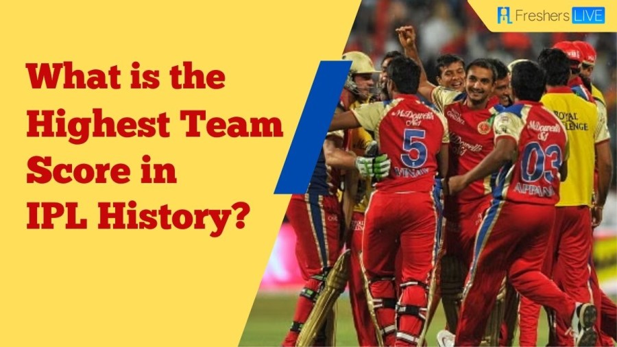 What is the Highest Team Score in IPL History? Top 10 List