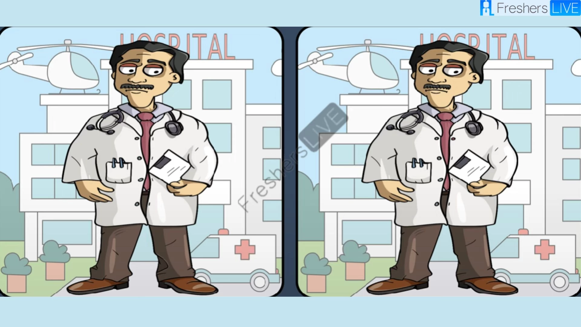 You have 20/20 vision if you can spot the 5 Differences in the Doctor Images