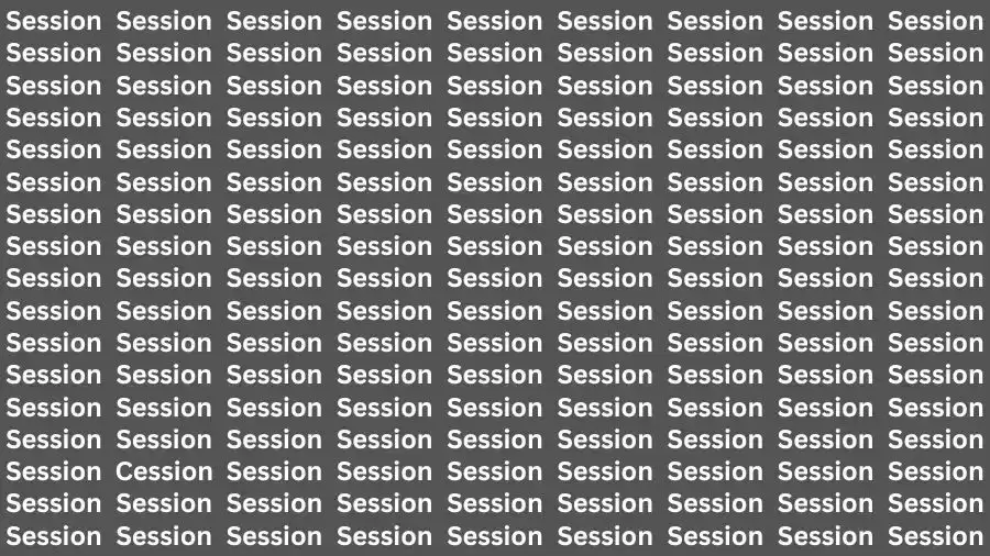 Observation Brain Test: If you have Eagle Eyes Find the Cession among Session in 10 Secs