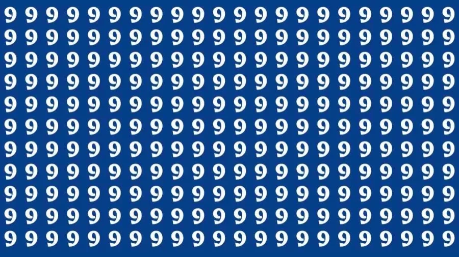 Observation Brain Test: If You Have Hawk Eyes Find 6 among the 9s within 20 Seconds?