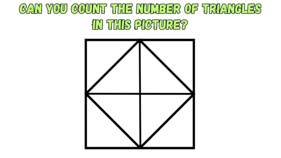 Brain Teaser Eye Test: Can You Count the Number of Triangles in this Picture?