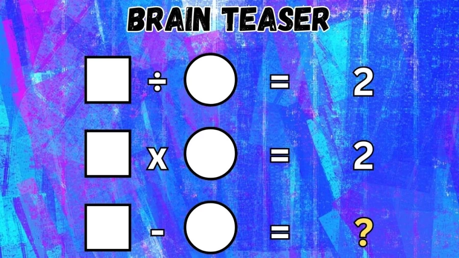 Brain Teaser: Can You Solve the Equation? Tricky Math Puzzle