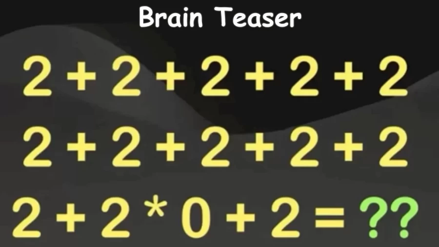Brain Teaser: If you Have High IQ Solve this Viral Math Riddle