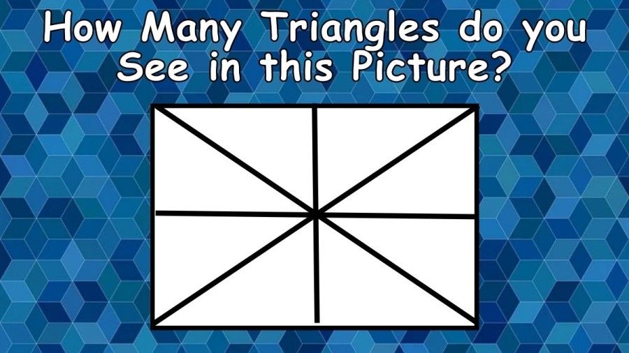 Brain Teaser Test - How Many Triangles Do You See in this Picture?