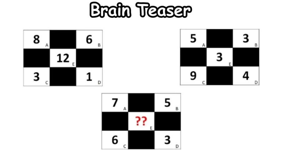 Solve this Checkered Math Puzzle and Find the Missing Number - Brain Teaser