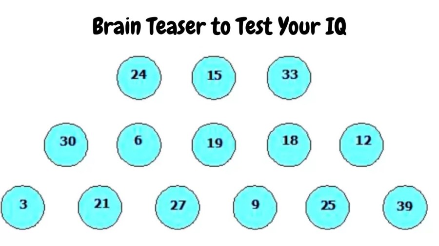 Brain Teaser to Test Your IQ: Can you Pick 3 Circles to Make 50? Math Puzzle