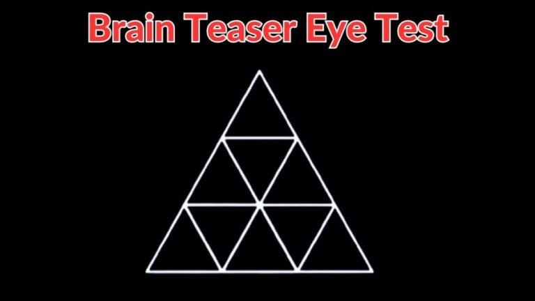 Brain Teaser Eye Test: Count the Number of Triangles in this Image