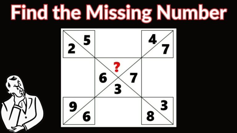 Check your IQ with this Brain Teaser and Find the Missing Number