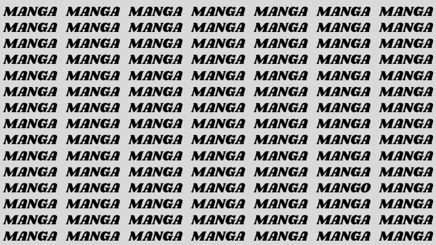 Observation Skill Test: If You Have Eagle Eyes Find The Word Mango In 20 Secs