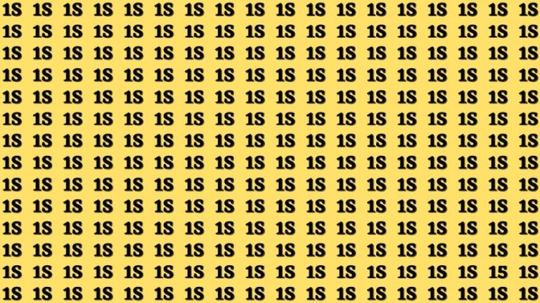 Optical Illusion: If you have Keen Eyes Find the Number 15 among 1S in 12 Seconds?
