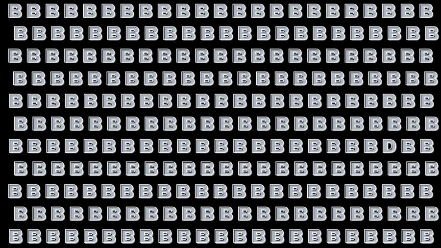 Optical Illusion: If you have Sharp Eyes Find the D among B in 15 Seconds?